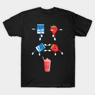 Strawberry, Milk, Milkshake, Fusion, Shake, Creamy, Fun T-Shirt